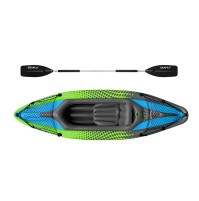 Inflatable Kayak solo - Green Color-8'3'' - SF-IXA090-GR - Seaflo